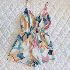 Colorblock romper
